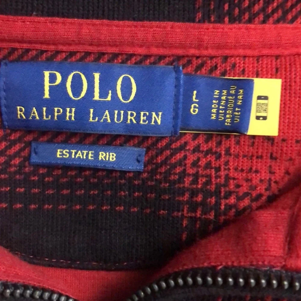 ✨Polo Ralph Lauren Red and Black Plaid Pullover